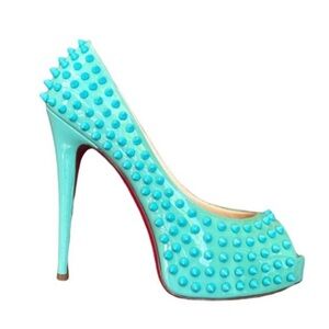 Christian Louboutin aqua shoes size 39